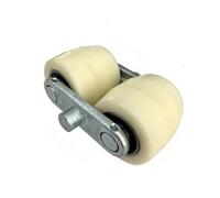 Gralara Rodillo Nylon con Rodamiento Universales Rueda Silenciosas Ruedas para Fábricas, Rueda De Nailon Pequeña, Ensamblaje De Rueda De Nailon Pequeña