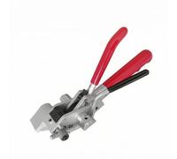 Gralara Tensadora Bridas Metálicas Ergonómicas Tensor Fleje Acero Inoxidable Precisa Tensor Fleje Acero para Instalaciones, Rojo, Herramienta De Sujeción De Cables Tipo Trinquete Roja