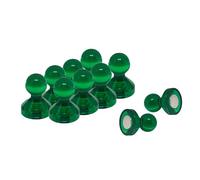 Gran Imán de Oficina de Pines Acrílicos de Empuje de Acrílico Para Refrigerador, Pizarra, Tablero de Anuncios, Archivador - 21mm de Diámetro x 26mm de Alto - Paquete de 10