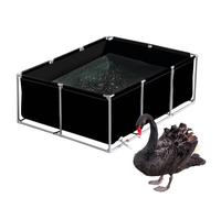 Gran Tanque Exterior para Peces con válvula de Drenaje, Estanque de Lona para Peces. Gran Tanque Exterior para Peces - Acuario de PVC Elevado con Estructura de Acero para Tortugas koi - Reve