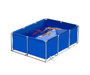 Gran Tanque Exterior para Peces con válvula de Drenaje, Estanque de Lona para Peces. Gran Tanque Exterior para Peces - Acuario de PVC Elevado con Estructura de Acero para Tortugas koi - Reve