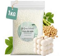 Gran Velada - Cera de Soja Moldeable 1kg | Alto Punto de Fusión | Cera Natural de Origen Vegetal para Velas Caseras | Vegana para Moldes y Figuras Decorativas