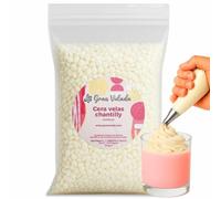 Gran Velada - Cera Velas Chantilly 5 kg | Cera Vegetal de Soja para Velas Decorativas | Textura Nata Montada | Ideal para Cupcakes, Toppings y Coberturas