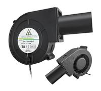 Gran volumen de aire 12V 2.85A Turbo ventilador barbacoa estufa de leña doble bola alto flujo de aire ventilador 110V 220V AC ventilador de barbacoa EU 220V Power