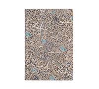 Granada Turquoise (Moorish Mosaic) Mini Lined Journal: Flexi softcover, 80 gsm, ribbon marker, memento pouch, book edge printing