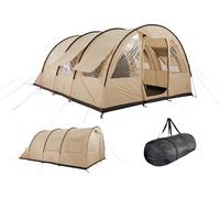 Grand Canyon HELENA 6 - tienda de túnel para 6 personas | tienda familiar/de grupo con dos zonas de dormir | Mojave Desert (beige)