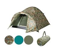 Grand Canyon Topeka 2 Tienda de Campaña Tipo Cúpula, para 2 Personas con Vestíbulo, Impermeable, Resistente al Viento, Trekking, Camping, Bikepacking, Compacta, Ventilación GrandFlow, Verde Camuflaje