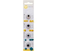 Grande punta imposta 4pc-Round e stelle