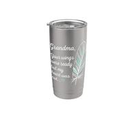 Grandma Wings Were Ready By My Heart Not Memorial Vaso térmico de acero inoxidable de doble pared