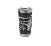 Grandma Wings Were Ready By My Heart Not Memorial Vaso térmico de acero inoxidable de doble pared