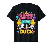Grandmother of The Birthday Duck Cute Family Matching Party Camiseta
