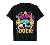 Grandpa of The Birthday Duck Cute Family Matching Party Camiseta
