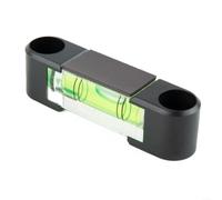 Grano de nivel de burbuja horizontal de plástico verde 15x15x40mm para cilindro para herramienta de nivelación de alcohol con imán opcional (2 cables con imán)
