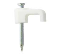 Grapa cable paralelo 2x1,5mm blanca
