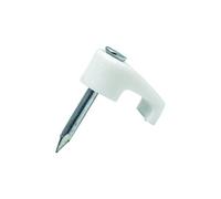 Grapa plástico cable plano 7,3x4,1mm caja 200 unid.