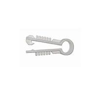 Grapa Taco para Cable coaxial de 6mm en Color Blanca GT55BL