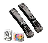 Grapadora de sujetapapeles Grapadora de Pinza Ergonómica con 100 Clips