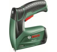 Grapadora eléctrica Bosch PTK 3.6 LI, para grapas, con una longitud de grapa de 8 mm, incluye batería de iones de litio y cargador