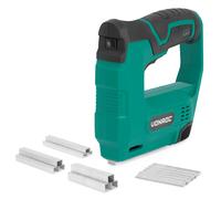 VONROC Grapadora de batería y pistola de clavos, 2 en 1 para madera, clavadora de batería de 4 V, incluye 900 grapas, 300 clavos, 30 disparos por minuto