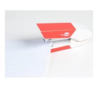 Grapadora liderpapel con regalo de extraegrapas y caja de 1000 grapas 26/6 capacidad 20h color coral - GR38