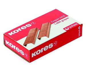 GRAPAS COBREADAS KORES 22/6 26/6 PARA GRAPADORA DE SOBREMESA