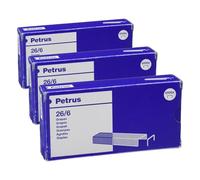 Grapas petrus nº 26/6 caja de 5000 unidades (Paquete de 3)