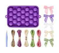 Grape Soap Mold - Easy Release Food-Grade Craft Mould with Yute Rope | DIY Soap Making Kit for Mother's Day, Teacher's Day, Birthdays, Home Decor, Handmade Soaps, Gift DIY