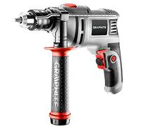 GRAPHITE Martillo perforador de 650 W, velocidad fácil, mango de llave de 13 mm, rotación en sentido antihorario, 0-3000 min, cable de 3 m, maletín de transporte