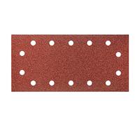 GRAPHITE Papel de lija de velcro con base de velcro, 115 x 230 mm, 93 x 185 mm, grano 40/60/80/100/120/180/240, 5 unidades, con agujeros, fabricado para el lijado a máquina (K180, 115 x 230 mm)