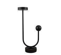 AYTM Lámpara de mesa GRASIL 15x56 cm Negro/Negro