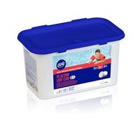 GRE 76022NB - Tabletas de Cloro Lento,Tratamiento Eficaz para la desinfección Continua y Mantenimiento del Agua de la Piscina.Previene el Agua Turbia y Verde. Tabletas de 250gr,1 kg