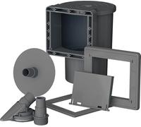 Gre AR100G - Skimmer para Limpieza y Depuración de Piscina Estándar + Válvula de Impulsión, Sistema de Filtración para Piscinas, Color Marrón, 24 x 21,5 x 31 cm