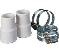 Gre Kit de unión de mangueras AR511 – 2 conectores, 4 abrazaderas metálicas Ø 32-38 mm Blanco