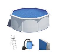 Gre Atlantis Redonda Ø350 x 120cm - Piscina desmontable de acero - Filtro Aqualoon