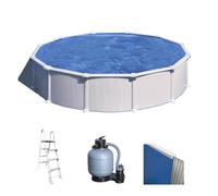Gre Atlantis Redonda Ø550 x 132cm - Piscina desmontable de acero
