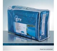 Gre Cubierta de Burbuja de Verano para Piscina - Azul - Aumenta y Mantiene la Temperatura del Agua, Reduce Evaporación y Protege de Hojas y Escombros