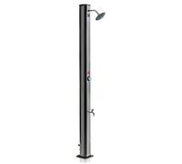 Gre Accessories Pvc Solar Shower With Foot Tap 35l Plateado 214 cm