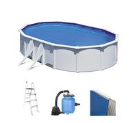 Gre Fidji Ovalada 500x300x120cm - Piscina desmontable de acero - Filtro Aqualoon