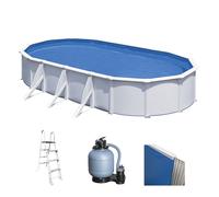 Gre Fidji Ovalada 730x375x120cm - Piscina desmontable de acero
