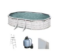 Gre Finlandia Ovalada 610x375x120cm - Piscina desmontable de acero