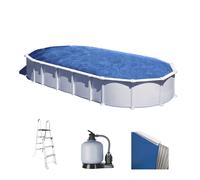 Gre Haiti Ovalada 1000x550x132cm - Piscina desmontable - Postes enterrados