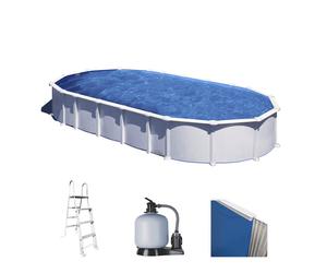 Gre Haiti Ovalada 1000x550x132cm - Piscina desmontable - Postes enterrados