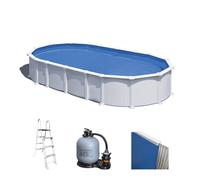 Gre Haiti Ovalada 730x375x132cm - Piscina desmontable - Postes enterrados