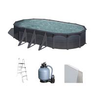 Gre Kea Ovalada 730x375x120cm - Piscina desmontable de acero