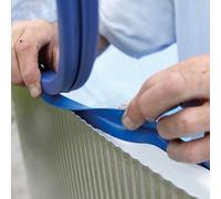 Gre Liner PVC impermeable piscina ovalada 1000x550x132 cm Azul Colgante