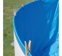 Gre Liner PVC impermeable piscina redonda elevada 300x90 cm Azul Overlap