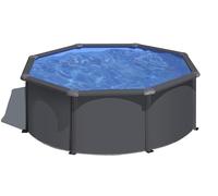Gre Anthracite Redonda Ø300 x 120 cm - Piscina desmontable de acero