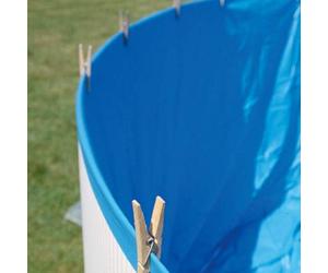 Gre SP5550F - Liner para Piscinas Redondas, 550 x 120 (Diámetro x Alto), Sistema Overlap, Color Azul