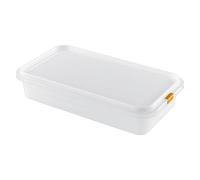 Great Plastic Contendedor de Alimentos/Fiambrera Rectangular con Capacidad de 2,8 litros, Blanco, 32.5 x 26.5 x 6.5 cm