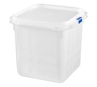 GREAT PLASTIC S.L. Contendedor de Alimentos/Fiambrera Rectangular con Capacidad de 2,8 litros, Blanco, 17,6x10,8x15